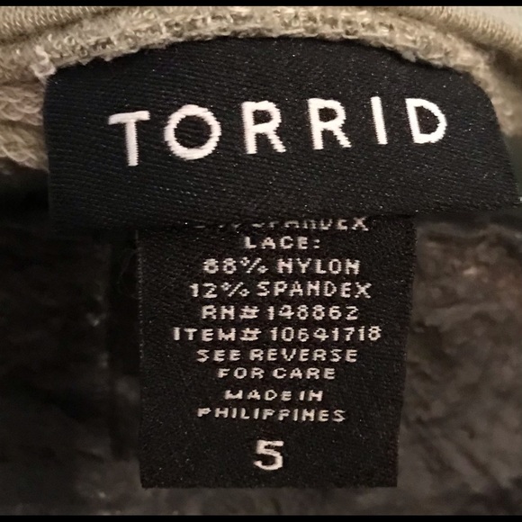 Torrid Ragland Tee with Lace Sleeves - Picture 3 of 3